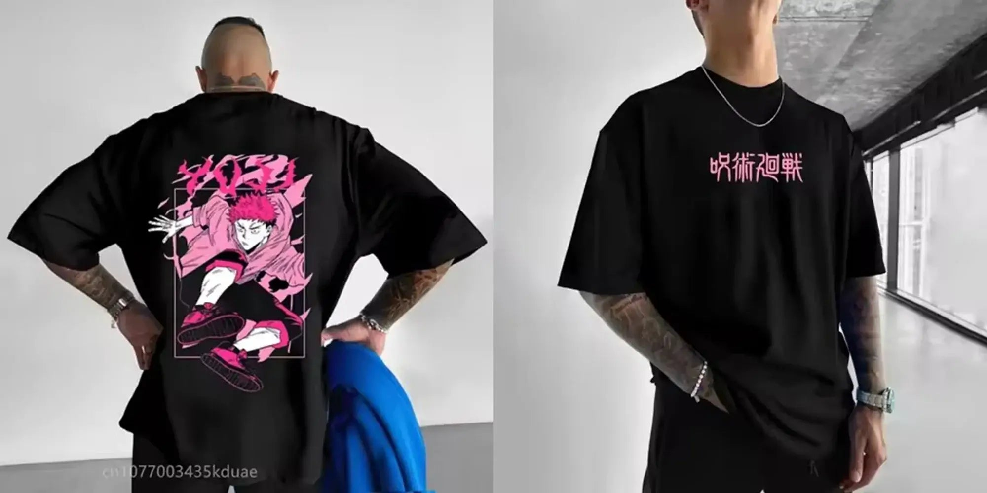 Kaus Jujitsu Kaisen Atasan Gra - Street Fashion In Japan ulasan dan harga
