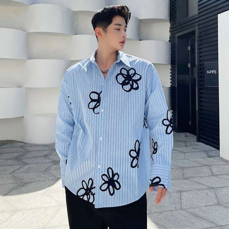 LUZHEN kemeja lengan panjang p - Street Fashion Reviews ulasan dan harga