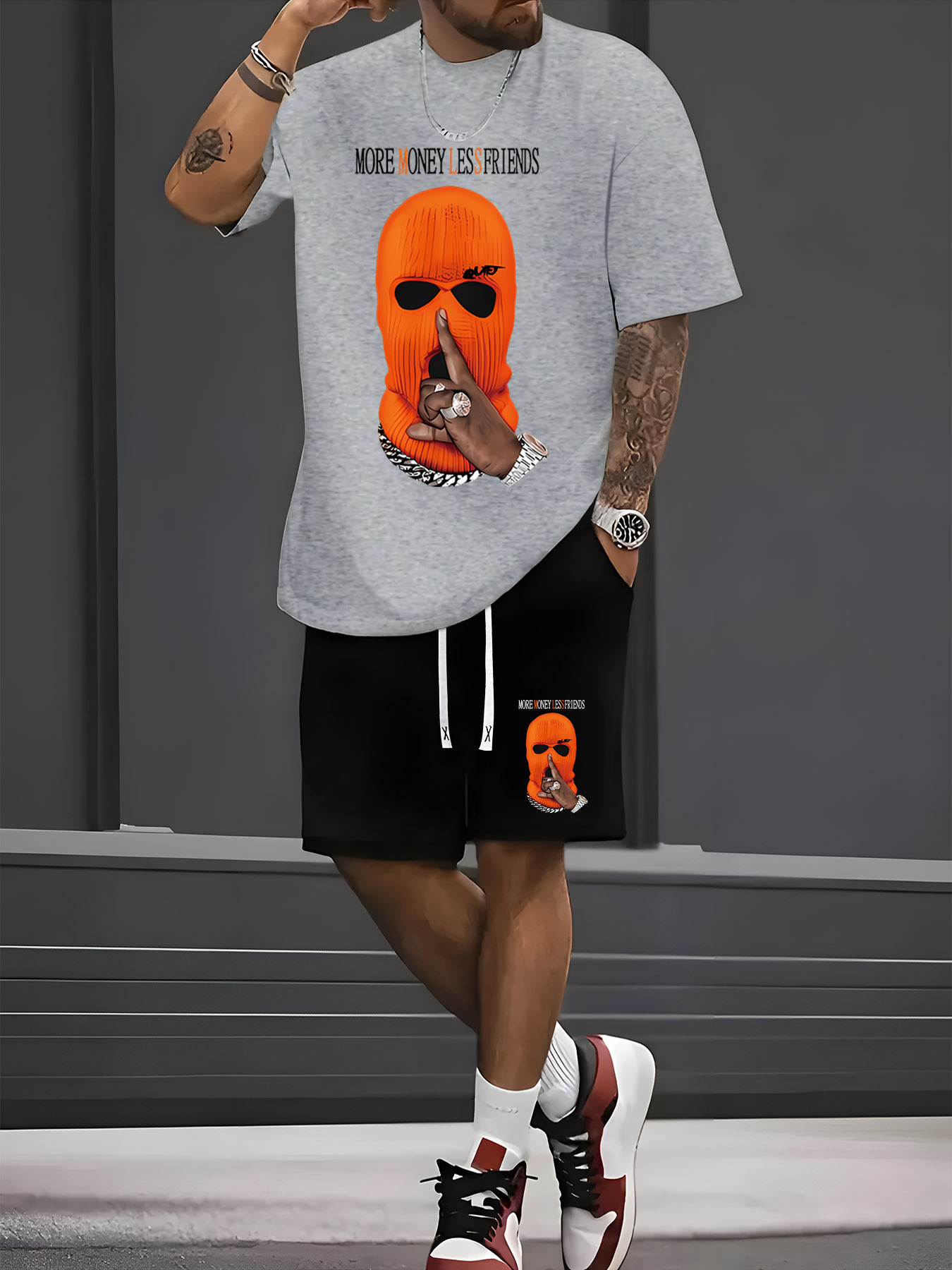 Setelan Kaos Pendek dan Celana - Street Fashion Male ulasan dan harga