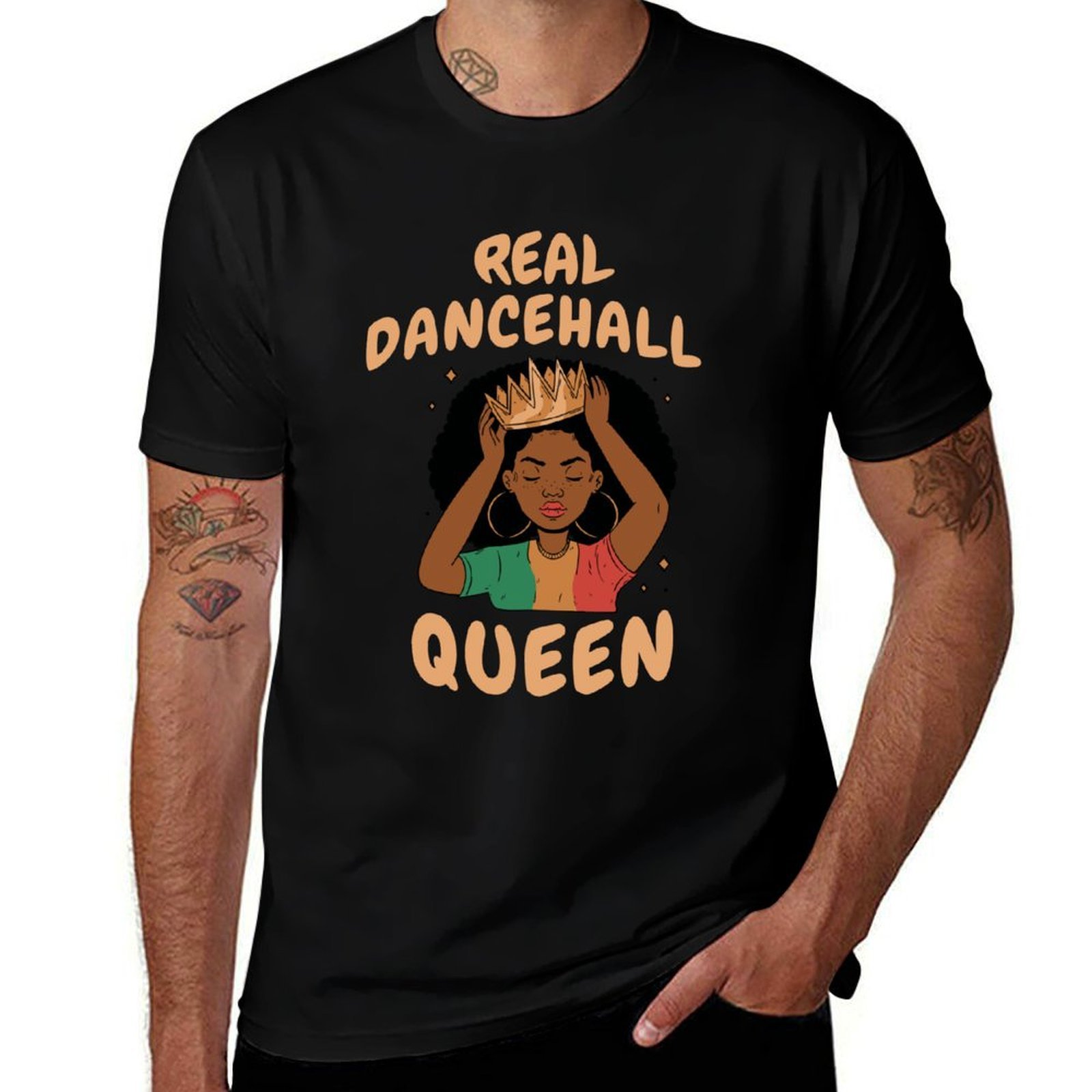 Kaos T-Shirt Real Dancehall Qu - Queen Street Fashion ulasan dan harga